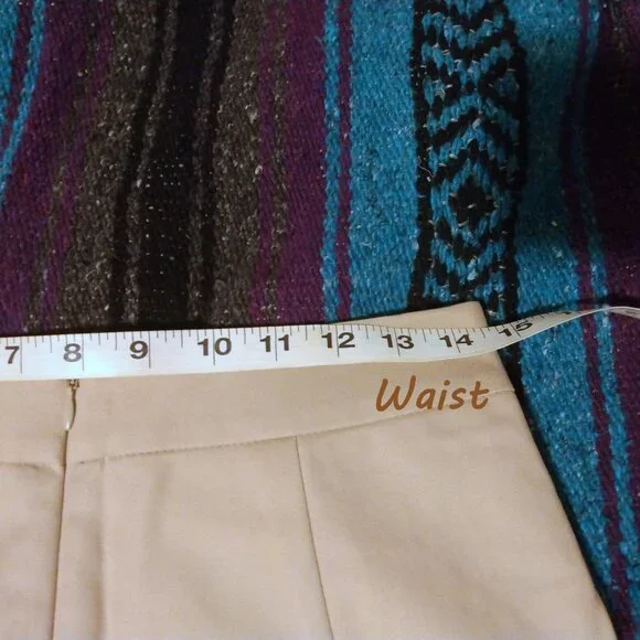 The Limited Beige Lined Pencil Skirt 2 Quiet Luxury Office Chic Minimalist - Picture 8 of 9